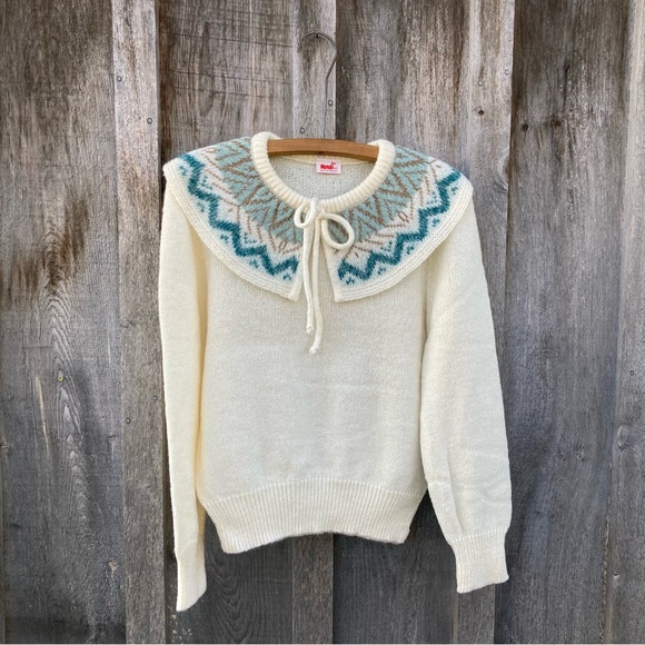 Sweaters - -VINTAGE APRÈS - SKI BIG COLLAR SWEATER-